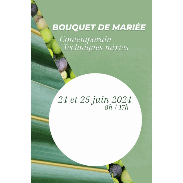 Bouquet de mariée contemporain 24 et 25 juin 2024
